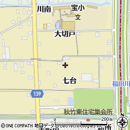 愛知県あま市七宝町遠島七台周辺の地図