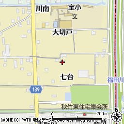 愛知県あま市七宝町遠島（七台）周辺の地図