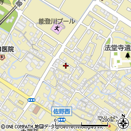 滋賀県東近江市佐野町572周辺の地図