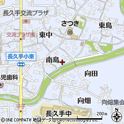 愛知県長久手市岩作南島11周辺の地図