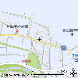 兵庫県丹波市氷上町下新庄800周辺の地図