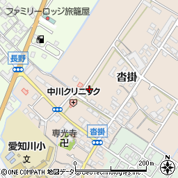 滋賀県愛荘町（愛知郡）沓掛周辺の地図