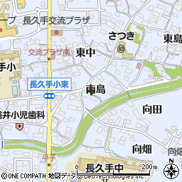 愛知県長久手市岩作南島21周辺の地図