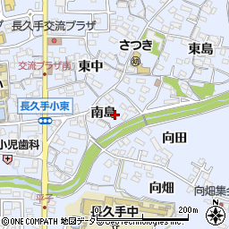 愛知県長久手市岩作南島12周辺の地図