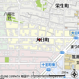 日本経済新聞　日比津・鳥居新聞店周辺の地図