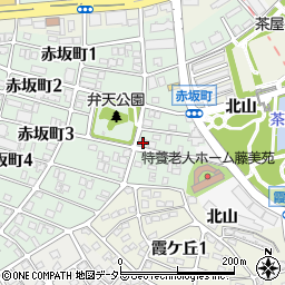 愛知県名古屋市千種区赤坂町3丁目30周辺の地図