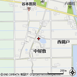 愛知県愛西市戸倉町中屋敷80周辺の地図