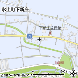 兵庫県丹波市氷上町下新庄882周辺の地図