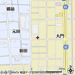 愛知県津島市神守町大門周辺の地図