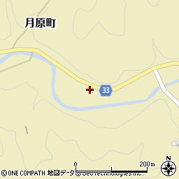 愛知県豊田市月原町向田周辺の地図