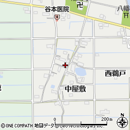 愛知県愛西市戸倉町中屋敷84周辺の地図