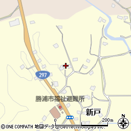 千葉県勝浦市新戸214周辺の地図