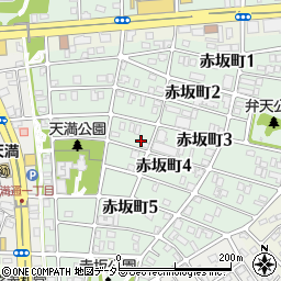 愛知県名古屋市千種区赤坂町4丁目17周辺の地図
