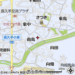 愛知県長久手市岩作南島13周辺の地図