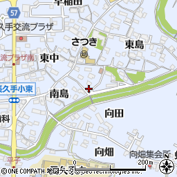愛知県長久手市岩作南島6周辺の地図