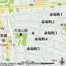 愛知県名古屋市千種区赤坂町4丁目15周辺の地図