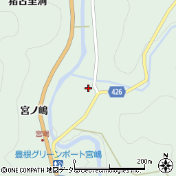 愛知県豊根村（北設楽郡）坂宇場（上地）周辺の地図