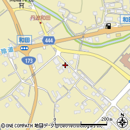 京都府京丹波町（船井郡）和田（安階）周辺の地図