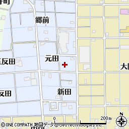 愛知県津島市大木町元田34周辺の地図