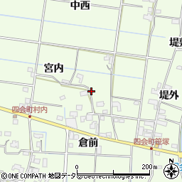 愛知県愛西市下一色町周辺の地図