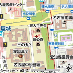 愛知県庁建築局建築指導課業務・管理周辺の地図