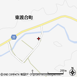 愛知県豊田市東渡合町東田面周辺の地図
