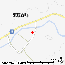 愛知県豊田市東渡合町（東田面）周辺の地図