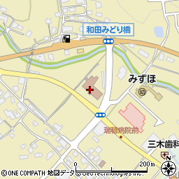 京丹波町役場　瑞穂保健福祉センター周辺の地図