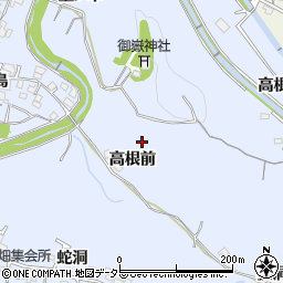 愛知県長久手市岩作高根前周辺の地図
