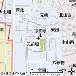 愛知県あま市乙之子屋敷46周辺の地図