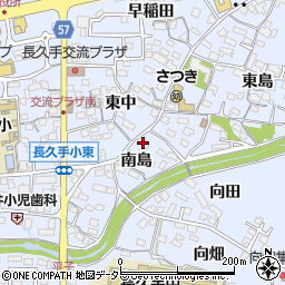 愛知県長久手市岩作南島18周辺の地図