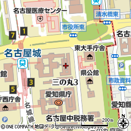 名古屋市役所上下水道局　経営本部・企画経理部・資産活用課周辺の地図