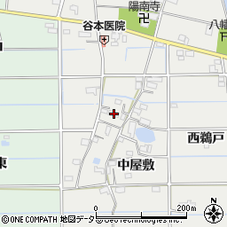 愛知県愛西市戸倉町中屋敷88周辺の地図