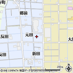 愛知県津島市大木町元田34-7周辺の地図