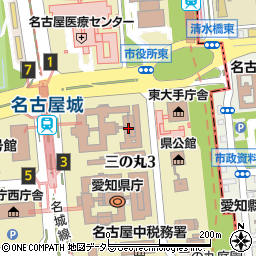 ファミリーマート名古屋市役所東店周辺の地図
