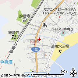 千葉県夷隅郡御宿町浜391周辺の地図