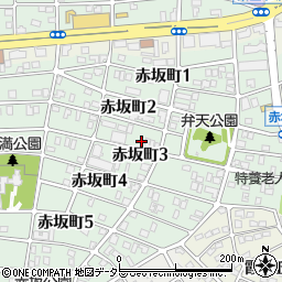 名鉄協商赤坂町駐車場周辺の地図