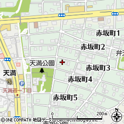 愛知県名古屋市千種区赤坂町3丁目55周辺の地図