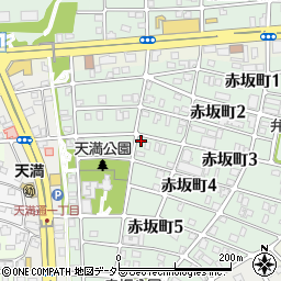 愛知県名古屋市千種区赤坂町3丁目57周辺の地図