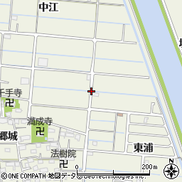 愛知県愛西市諸桑町周辺の地図