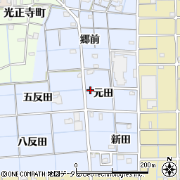 愛知県津島市大木町周辺の地図