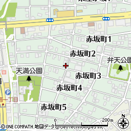 愛知県名古屋市千種区赤坂町3丁目22周辺の地図