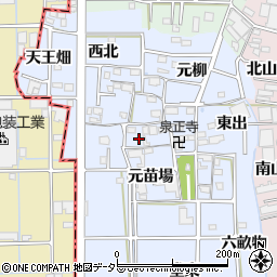 愛知県あま市乙之子屋敷59周辺の地図