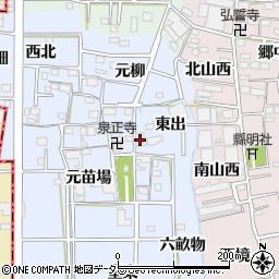 愛知県あま市乙之子屋敷68周辺の地図