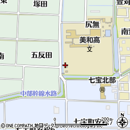 愛知県あま市篠田遠山周辺の地図
