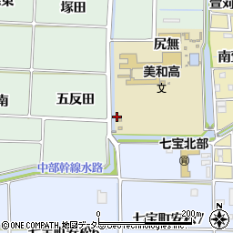 愛知県あま市篠田（遠山）周辺の地図