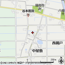 愛知県愛西市戸倉町中屋敷63周辺の地図