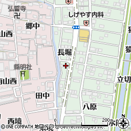 愛知県あま市篠田長堀周辺の地図