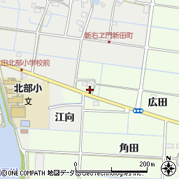 愛知県愛西市四会町広田36周辺の地図