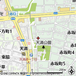 愛知県名古屋市千種区赤坂町3丁目5周辺の地図